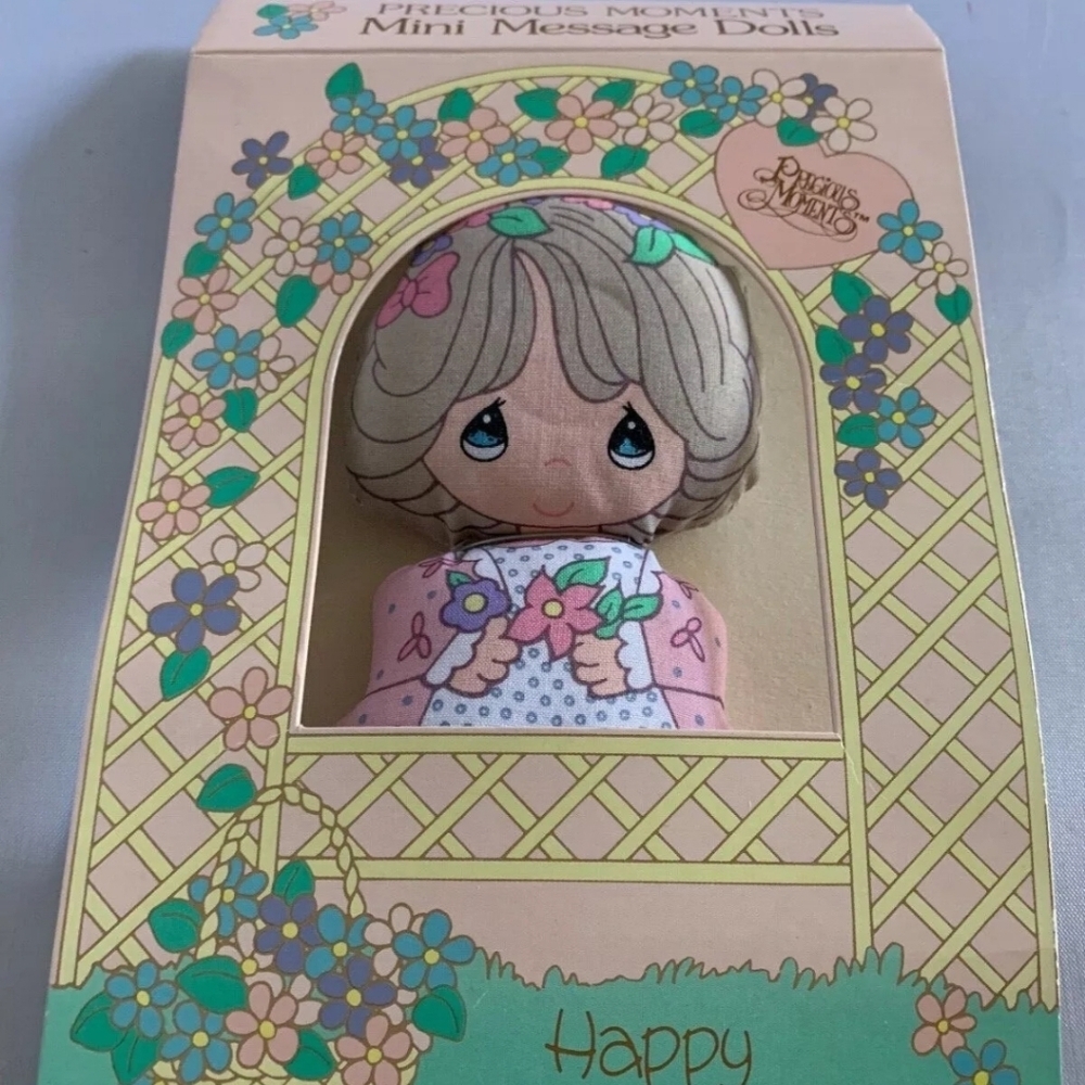 Precious Moments Mini Message Fabric Doll Happy Mother's Day In Box 4.5 Inch